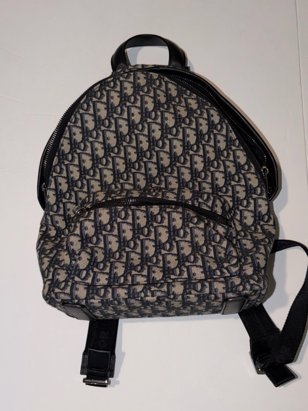 Designer Monogram Canvas Men’s Dior Backpack - Black & Beige